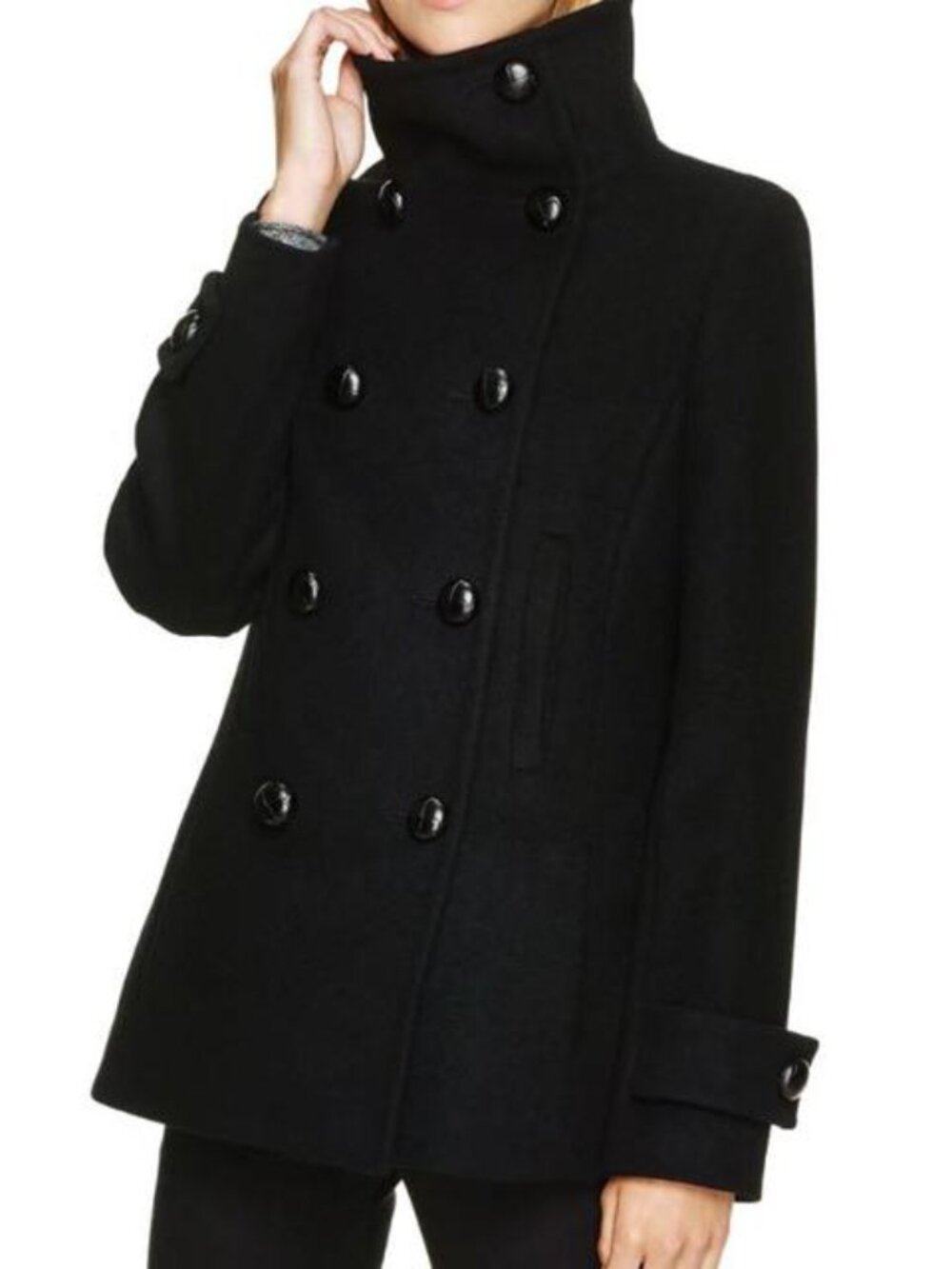 Aritzia Talula Babaton Howell peacoat - SMALL - black